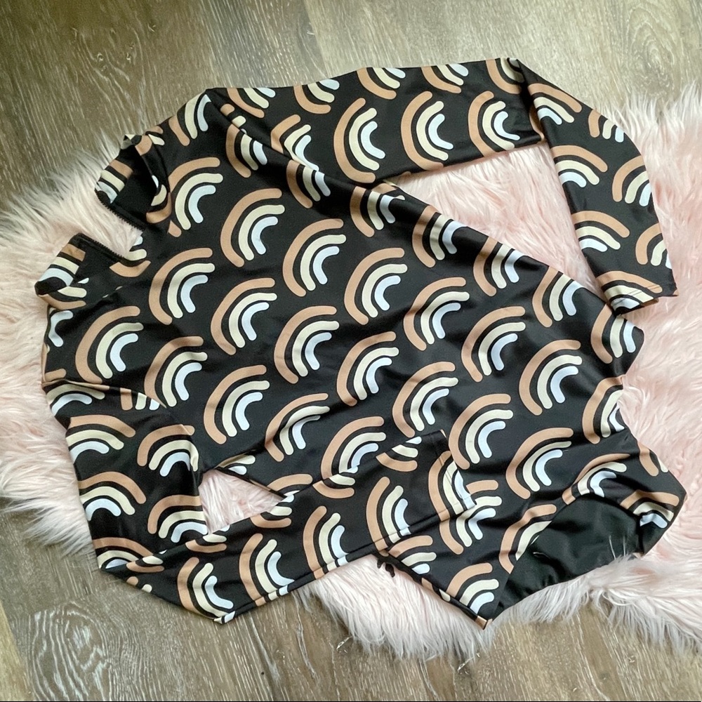 Of One Sea Long Sleeve Swimsuit One Piece Rashguard NWT DAMAGED Size Small